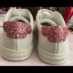Saint Laurent AUTHENTIC pink glitter sneakers
